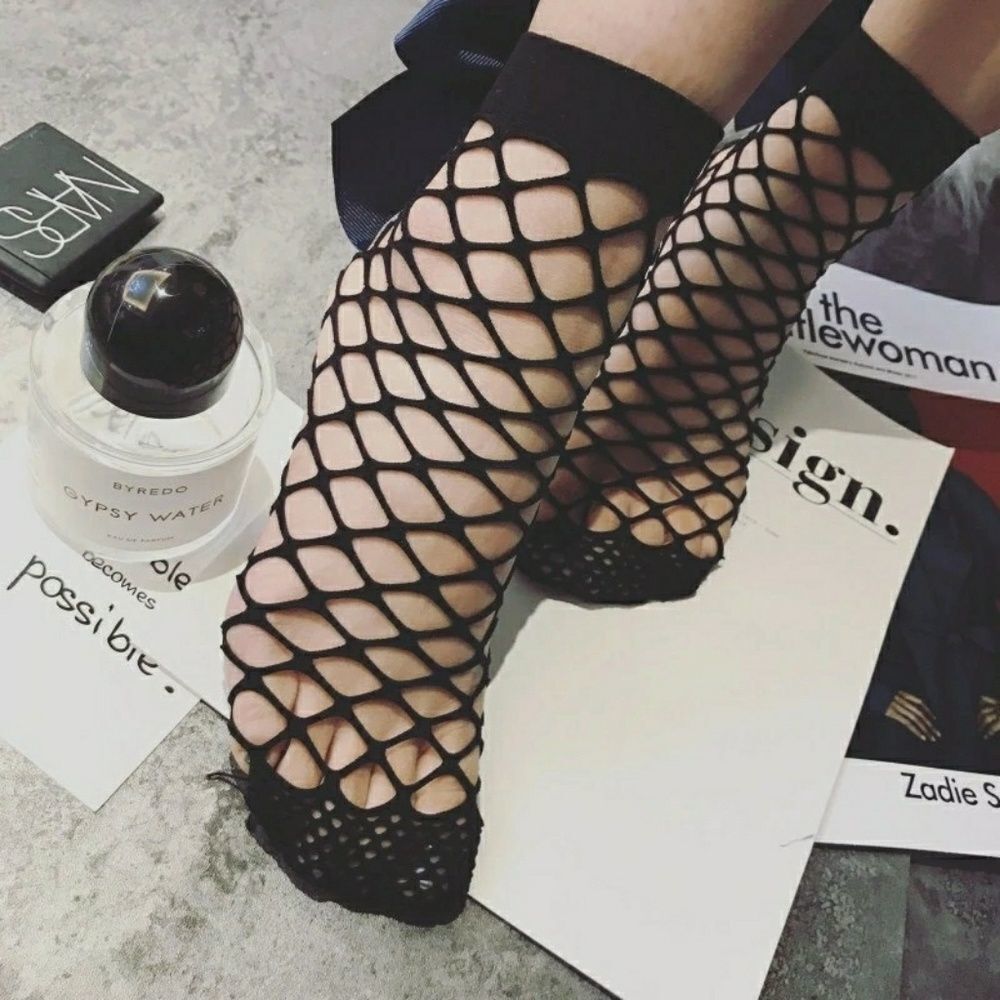 3 Set Pairs of Fish Net Socks - Picture 1 of 5